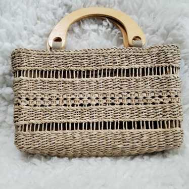 Vintage • Woven Corn Husk Purse