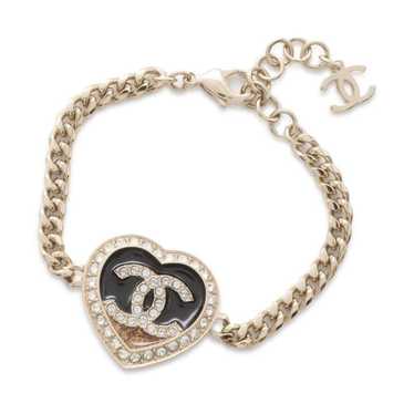 Chanel Chanel Bracelet Coco Mark Heart Rhinestone… - image 1