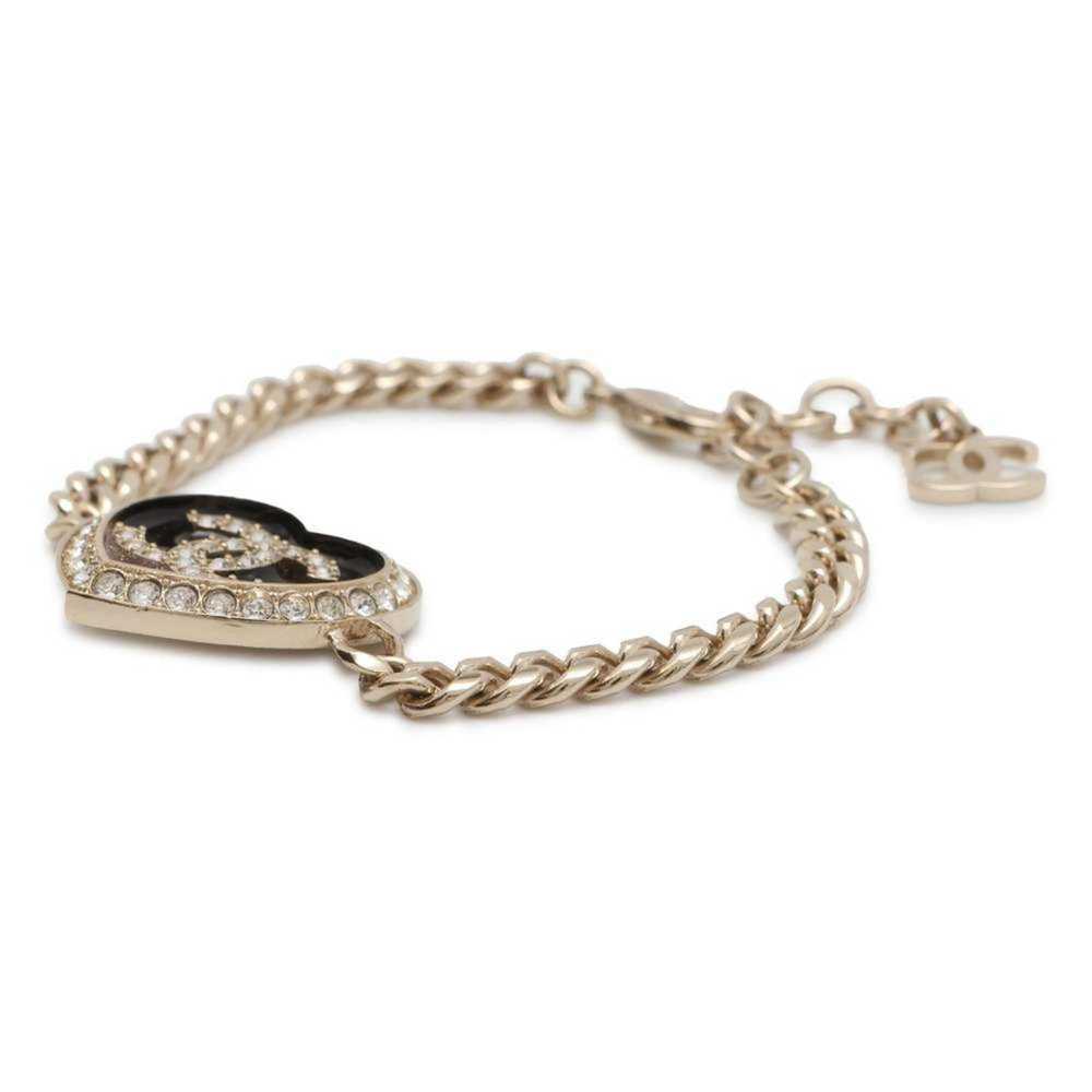 Chanel Chanel Bracelet Coco Mark Heart Rhinestone… - image 2