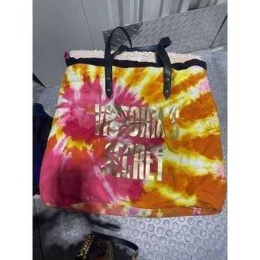 Vintage tie die dye VS Victoria’s Secret tote bag… - image 1