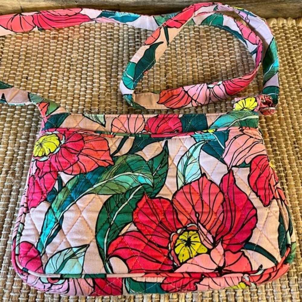 Vera Bradley Pink‎ Vintage Floral Print Crossbody… - image 3