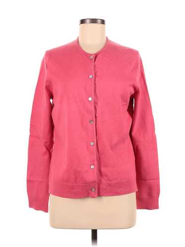 Lands' End Women Pink Cardigan M