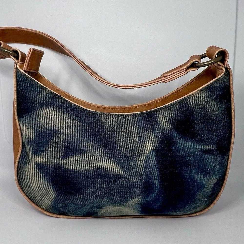 Joe Boxer VINTAGE Blue/Brown Handbag Purse GUC - image 5