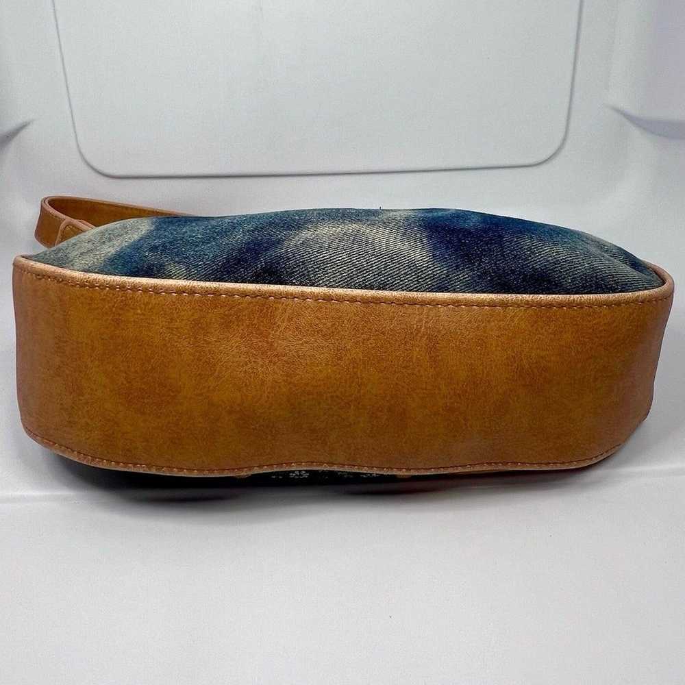 Joe Boxer VINTAGE Blue/Brown Handbag Purse GUC - image 7