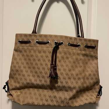 Dooney & Bourke Vintage Tan Canvas Purse - image 1