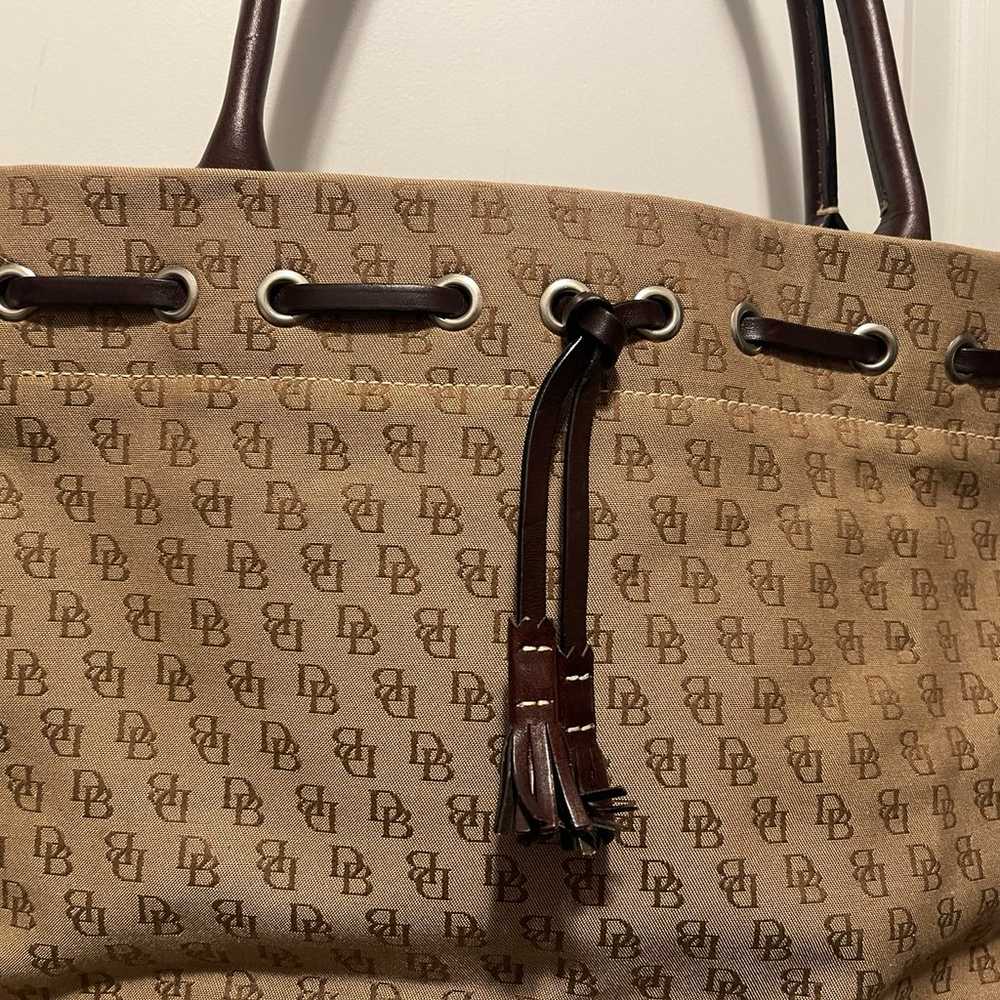 Dooney & Bourke Vintage Tan Canvas Purse - image 2