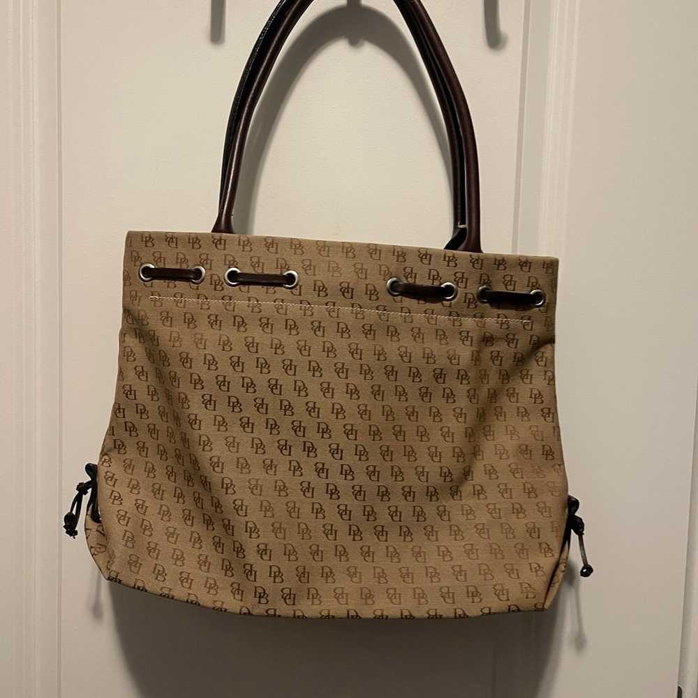 Dooney & Bourke Vintage Tan Canvas Purse - image 3