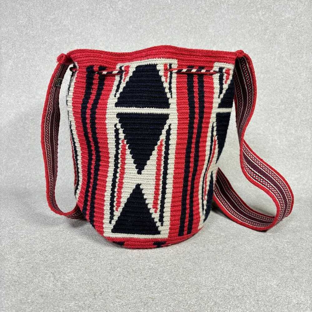 Jardin del Cielo Wayuu bag shoulder bag with tass… - image 1