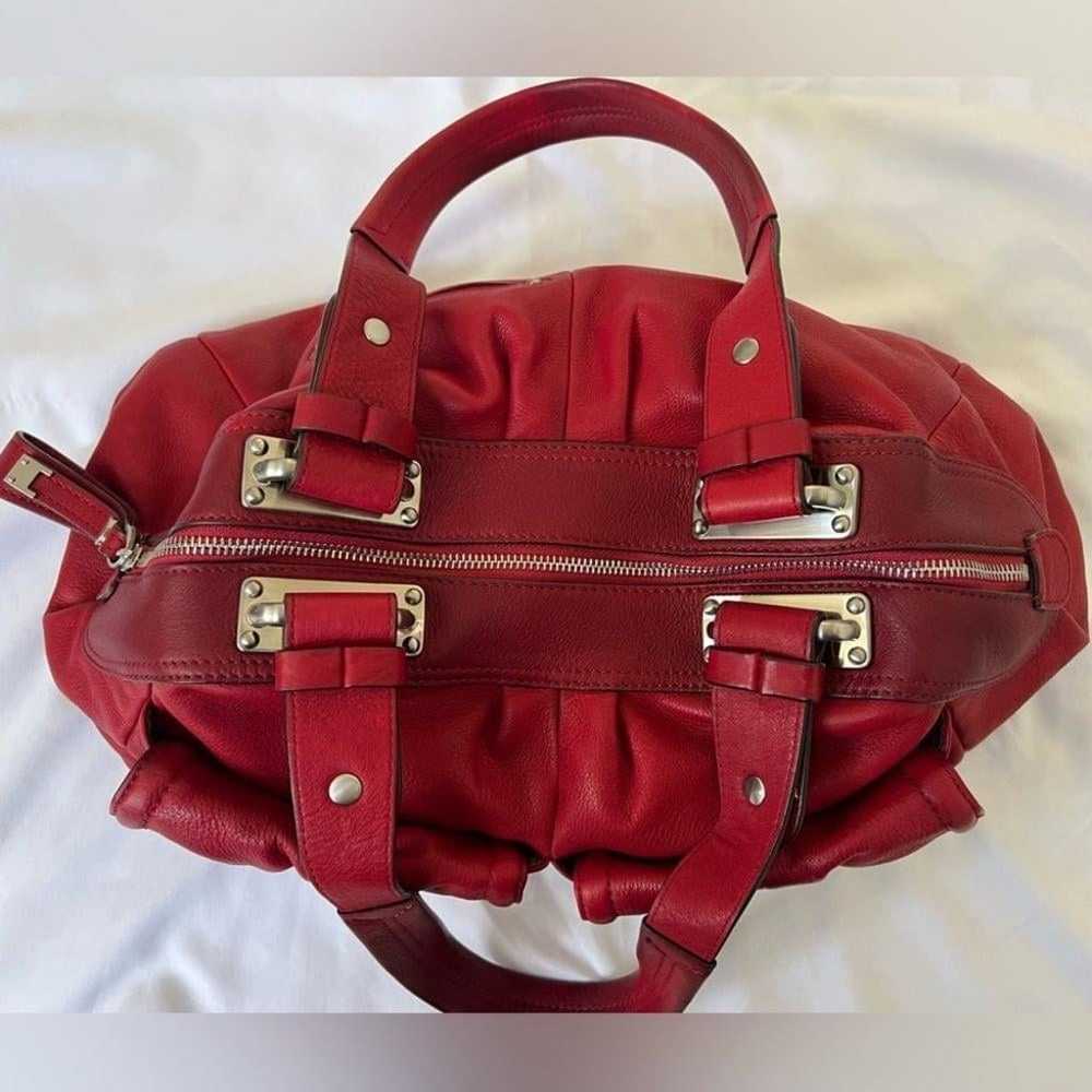 Vintage B. Makowsky Red Leather handbag - image 3