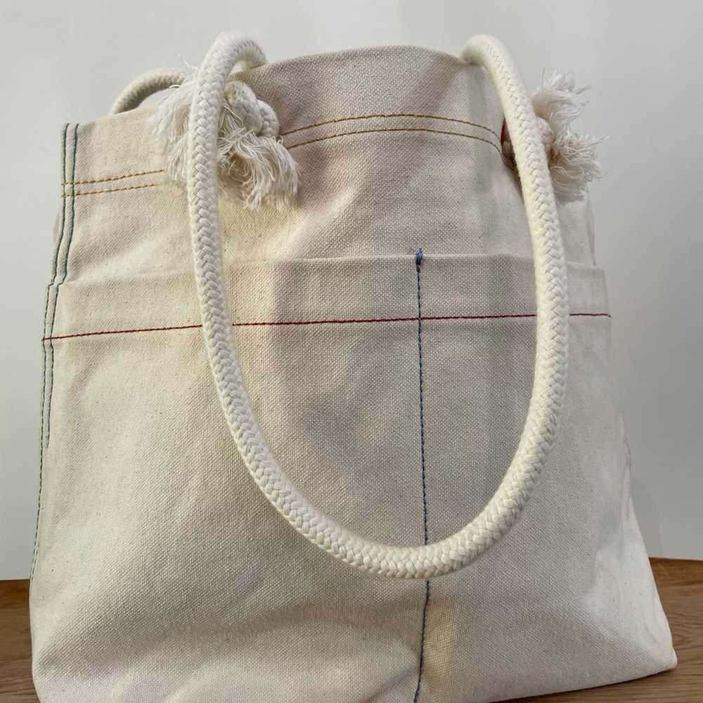 Madewell Canvas Transport Tote Corded Handle Vint… - image 2