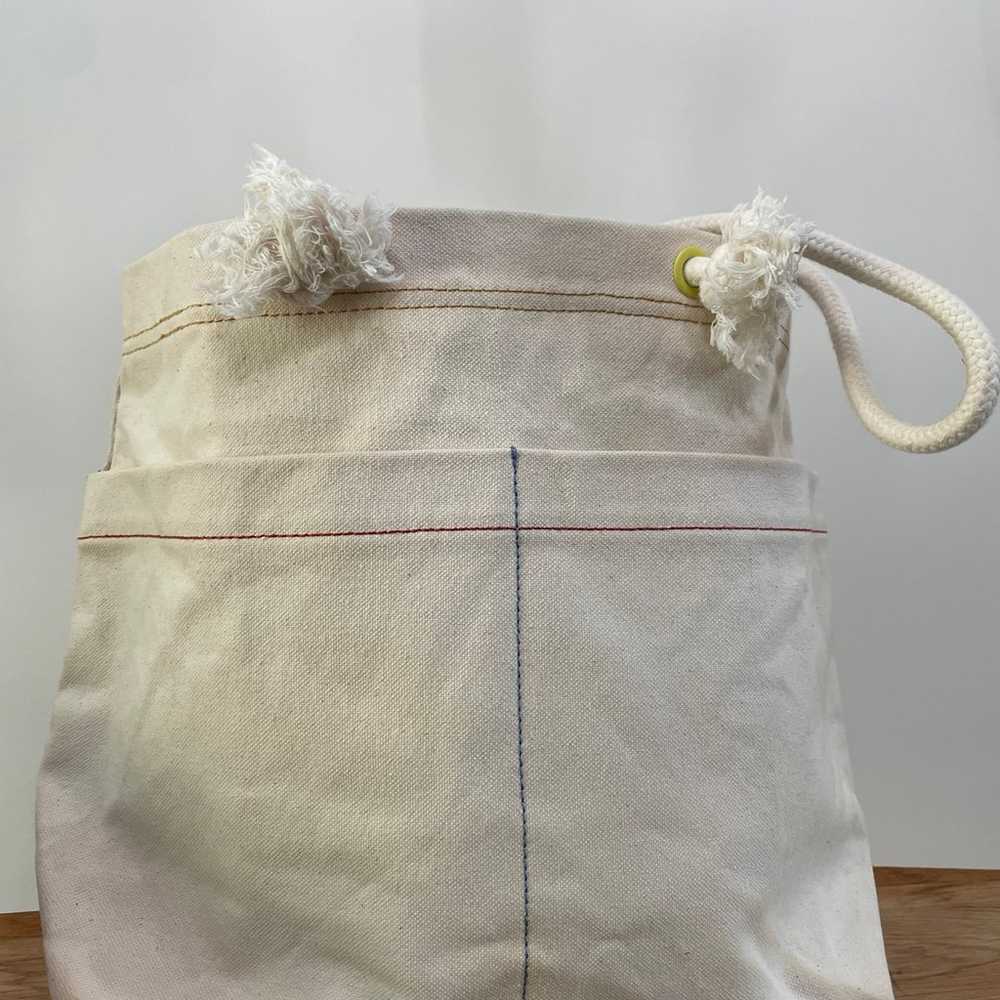 Madewell Canvas Transport Tote Corded Handle Vint… - image 3