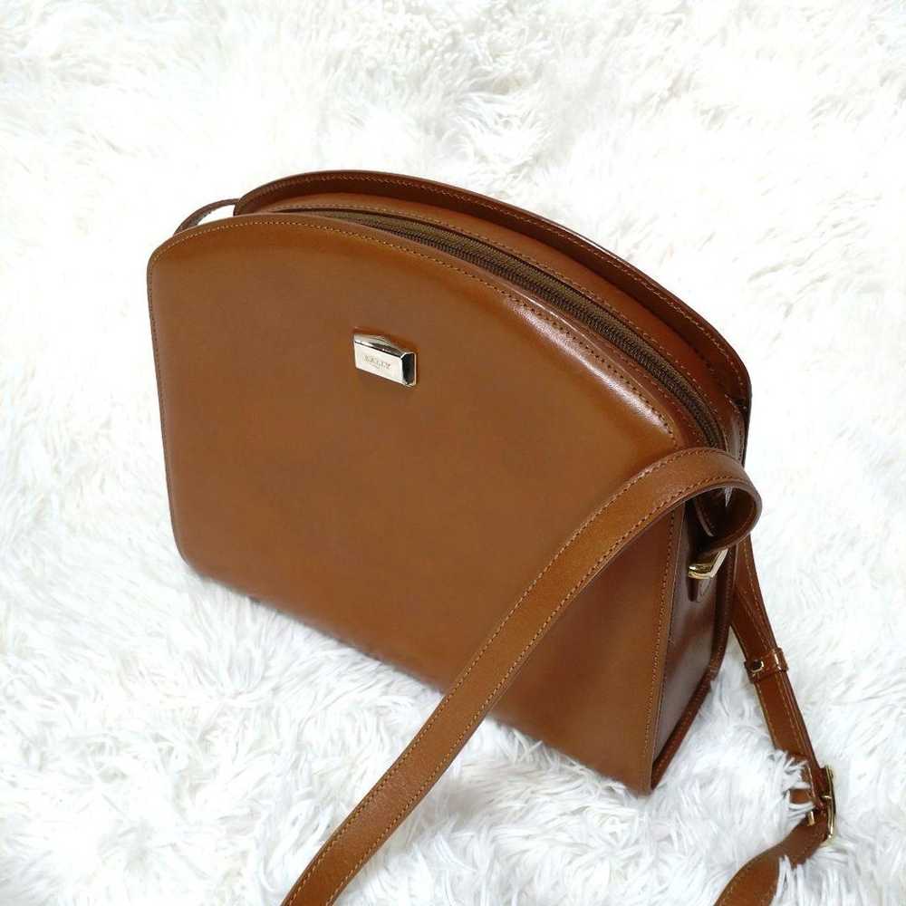 BALLY Bally Shoulder Bag Tan Leather Brown with G… - image 1