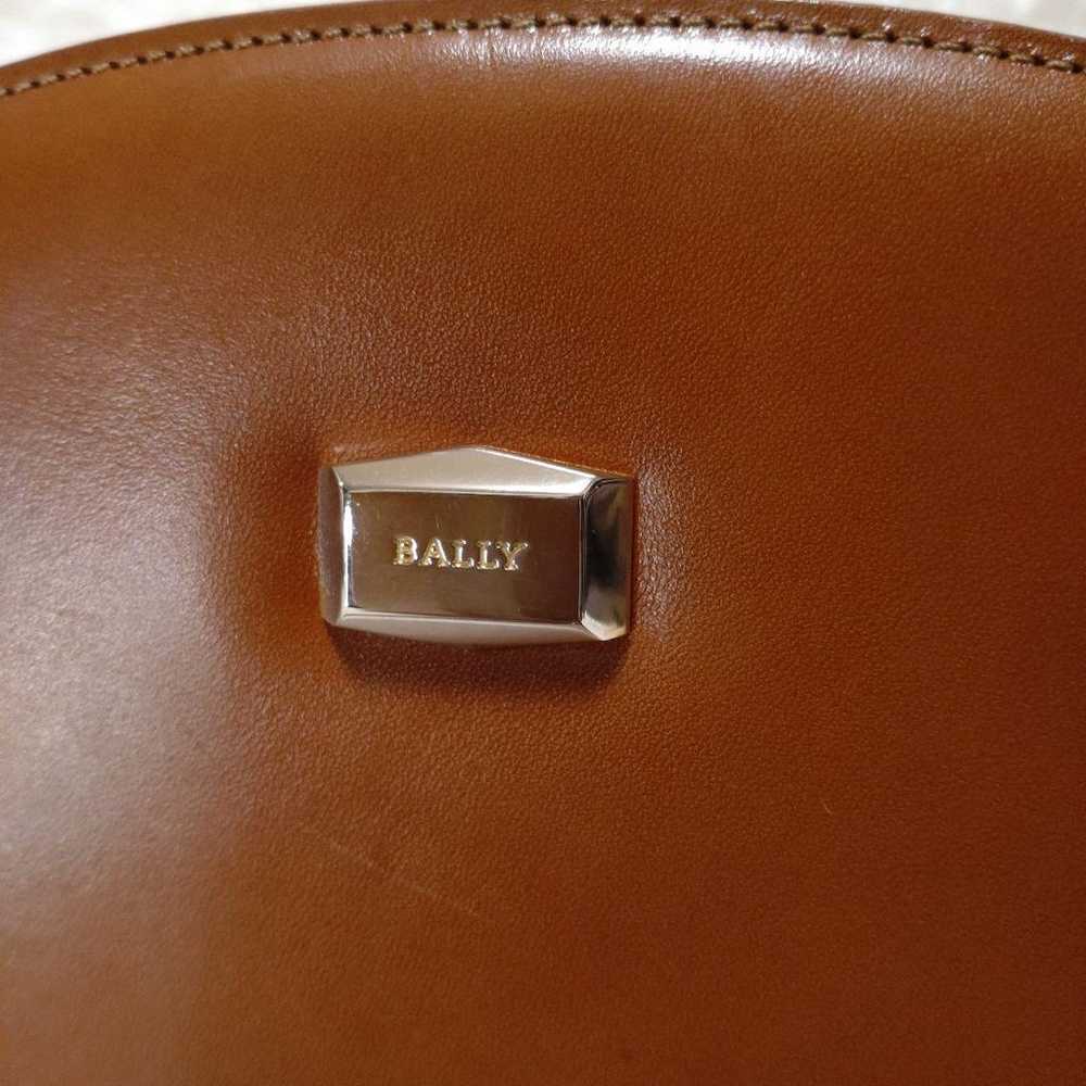 BALLY Bally Shoulder Bag Tan Leather Brown with G… - image 3