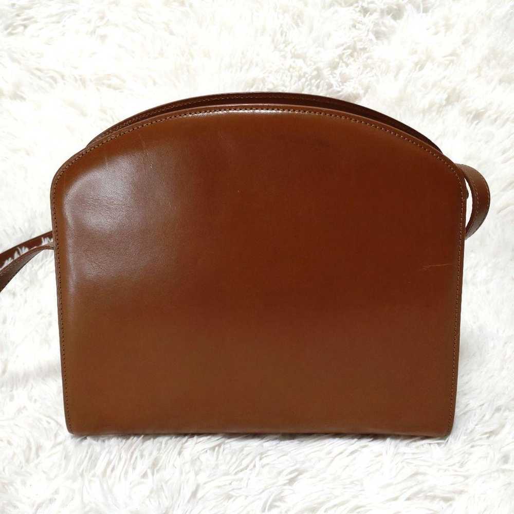 BALLY Bally Shoulder Bag Tan Leather Brown with G… - image 4