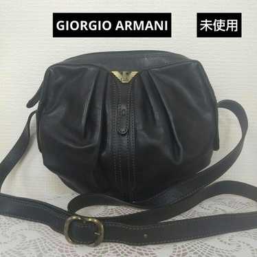 GIORGIO ARMANI Leather Shoulder Bag Pochette Eagl… - image 1