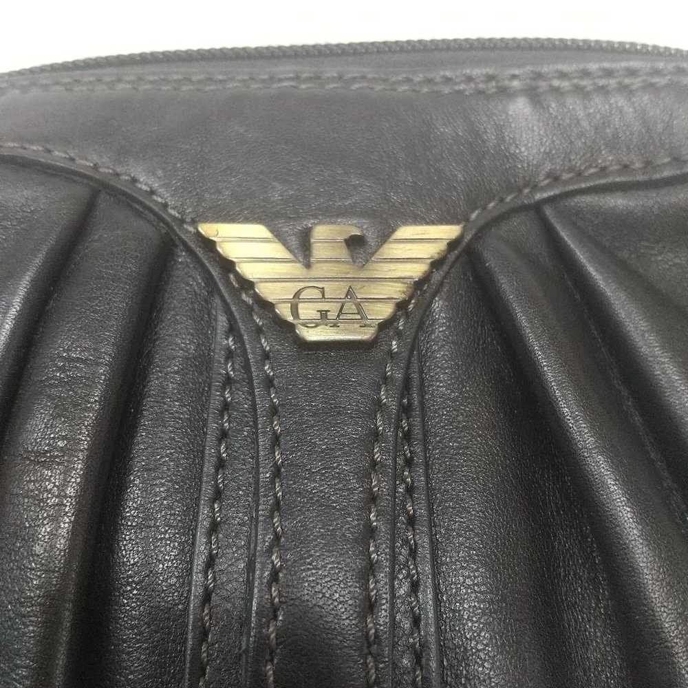 GIORGIO ARMANI Leather Shoulder Bag Pochette Eagl… - image 5