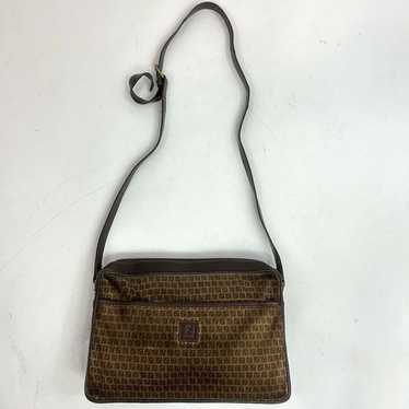 Vintage 1970’s Fendi Zucchino Brown Suede Shoulder