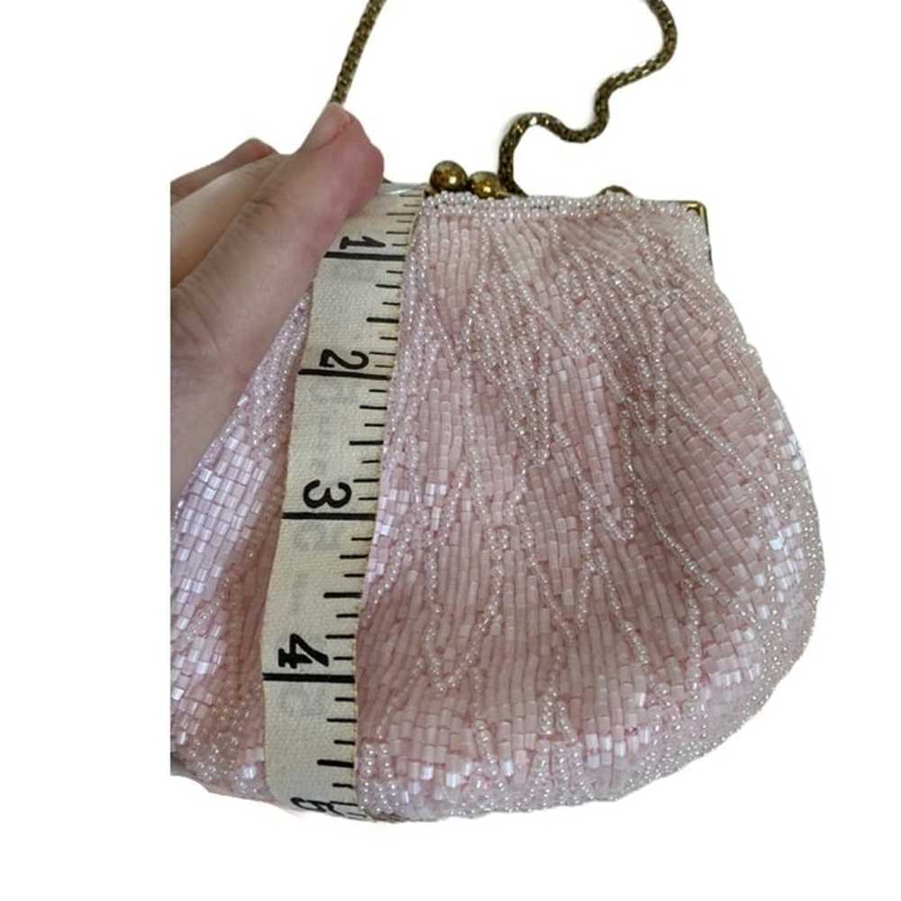 Pink beaded purse​, vintage - image 11