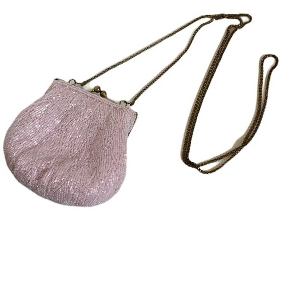 Pink beaded purse​, vintage - image 5