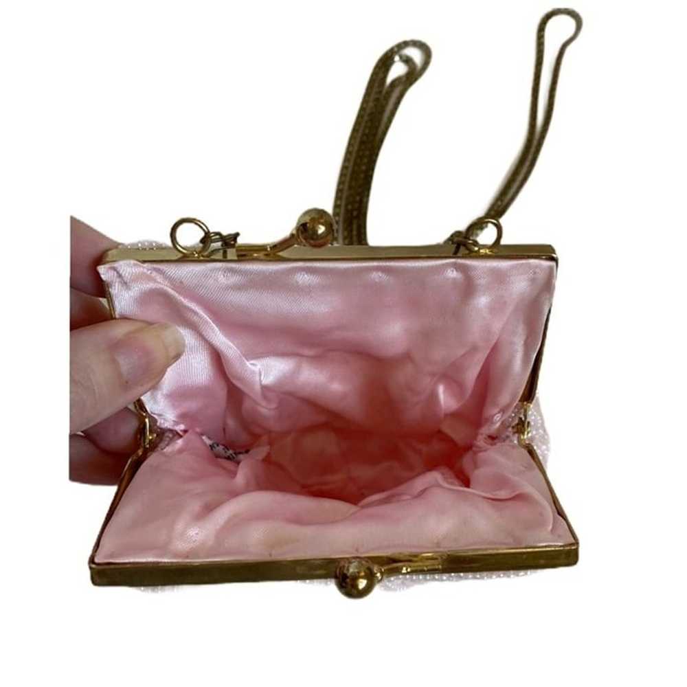 Pink beaded purse​, vintage - image 7