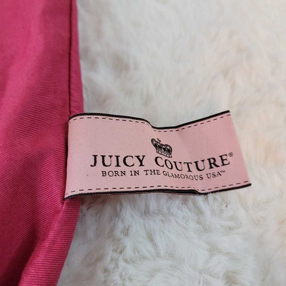 Juicy Couture 2009 Persian Red Leather Trim Tote … - image 12