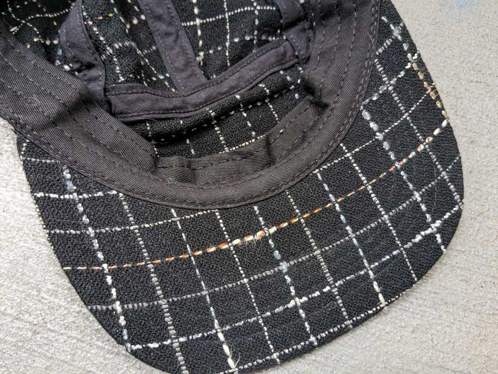 Supreme Supreme Boucle Camp Cap Black White Grid … - image 12