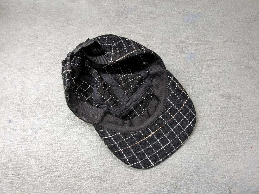 Supreme Supreme Boucle Camp Cap Black White Grid … - image 7