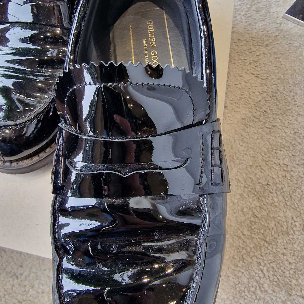 Golden Goose Black patent penny loafers, size 6/39 - image 3