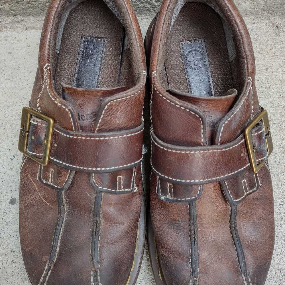 Vintage Dr Marten Dark Brown Leather Chunky Buckl… - image 4