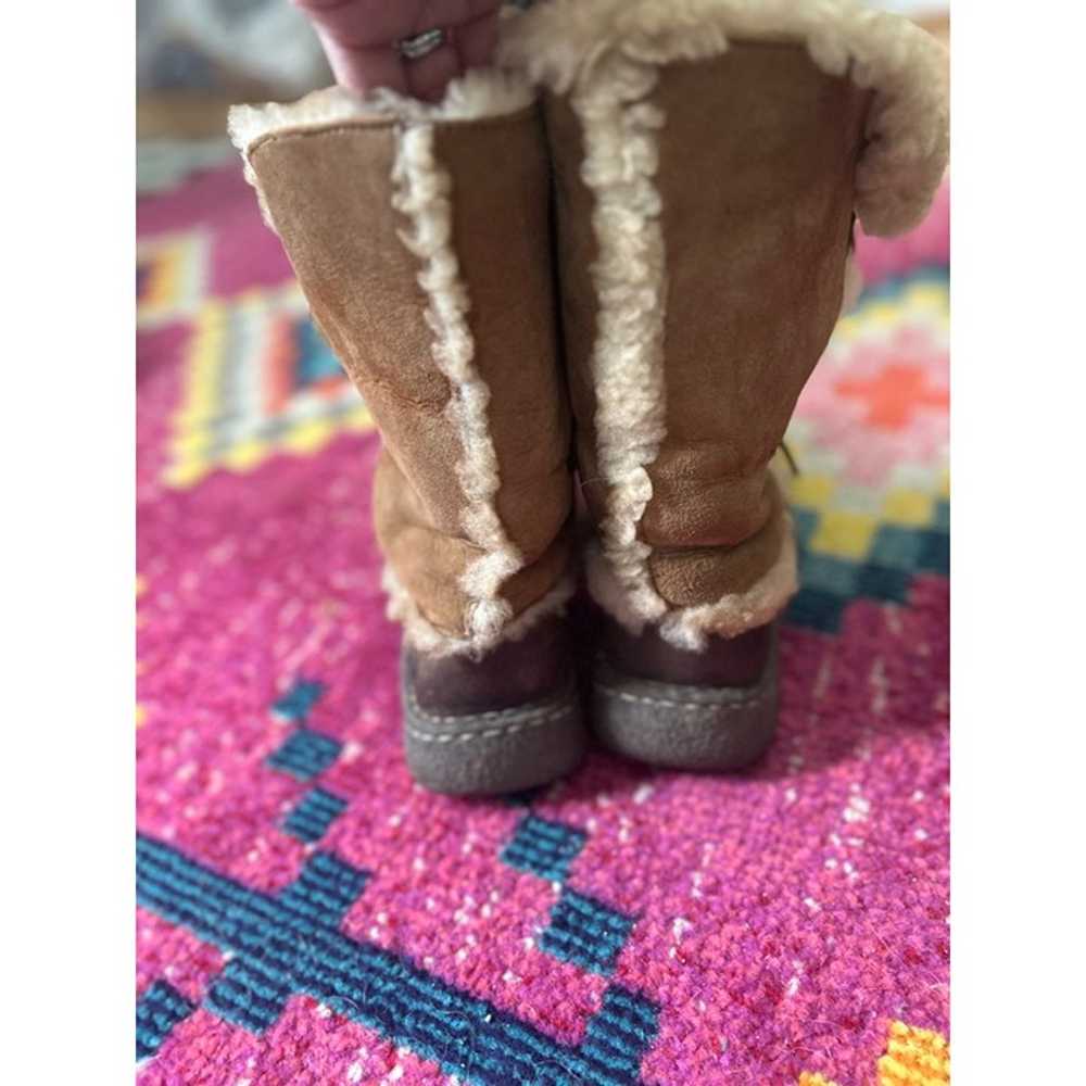 Shearling-Lined Leather Winter Boots - image 9