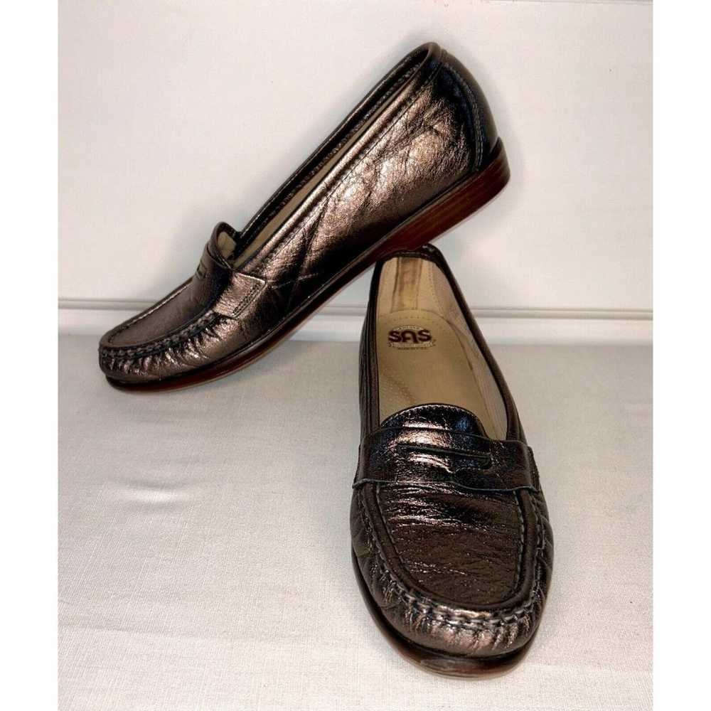 Womens’s SAS Comfort Shoes Size 8.5N Metallic Pen… - image 1