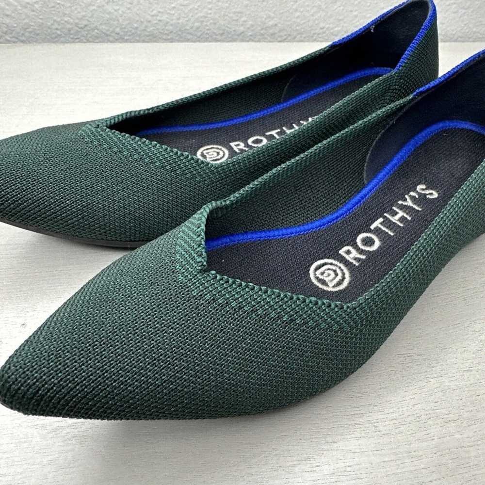 Rothy’s The Point Dark Green Women’s Ballet Flats - image 5