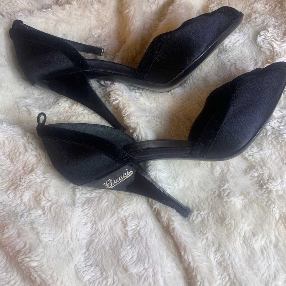 “VINTAGE” Gucci black Heels w/ Diamond “Gucci”des… - image 3