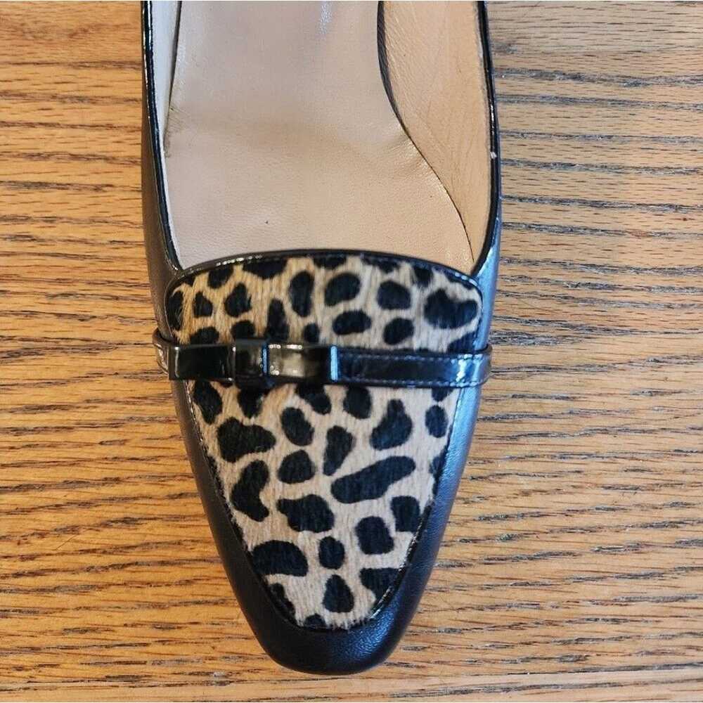 Vintage Oscar de la Renta Leopard Print Block Hee… - image 3