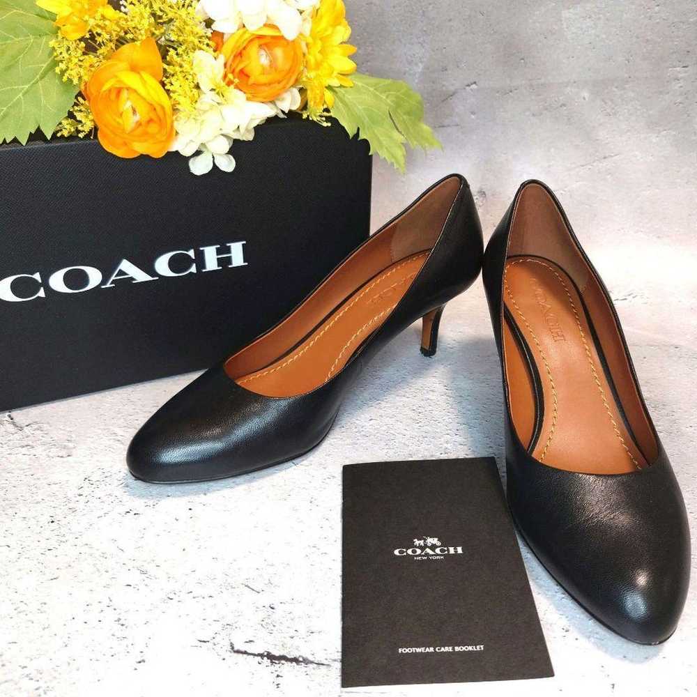 Brand new with box COACH pumps size 24.5 Black wi… - image 1