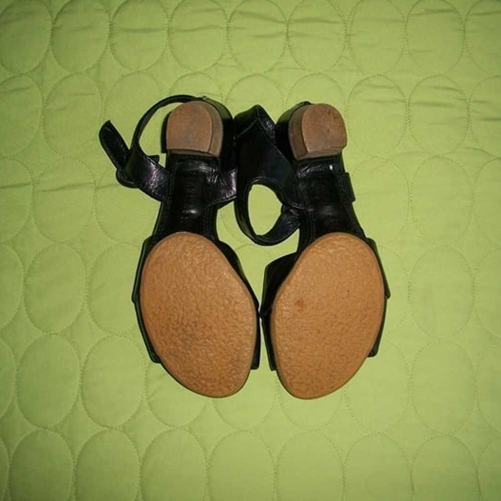 Hispanitas Vintage 2012 Black Leather Sandals - image 10