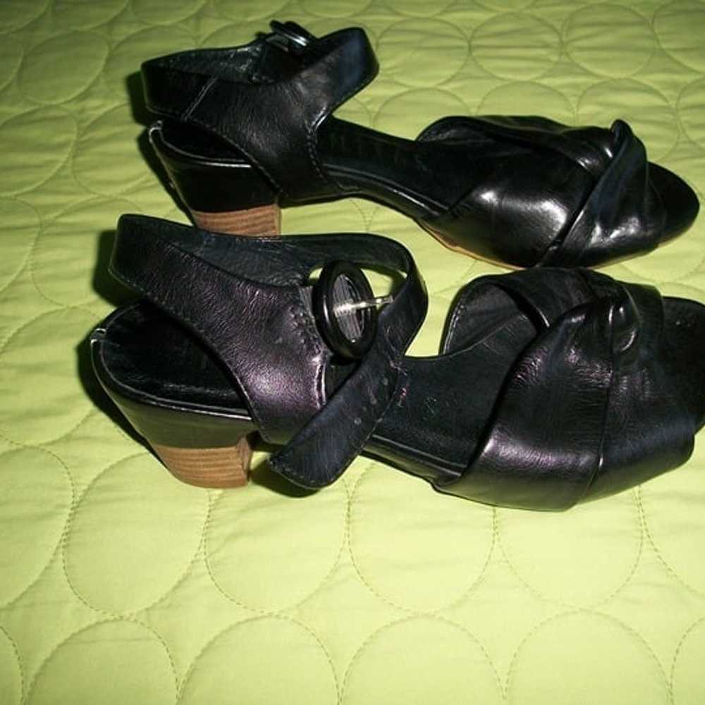 Hispanitas Vintage 2012 Black Leather Sandals - image 5