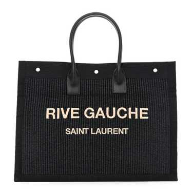 SAINT LAURENT Raffia Linen Calfskin Rive Gauche T… - image 1