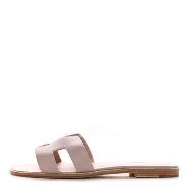 HERMES Epsom Oran Sandals 39 Rose Porcelaine - image 1