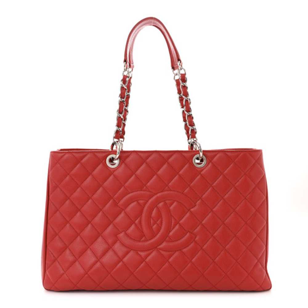 CHANEL Caviar Quilted XL Grand Shopping Tote GST … - image 1