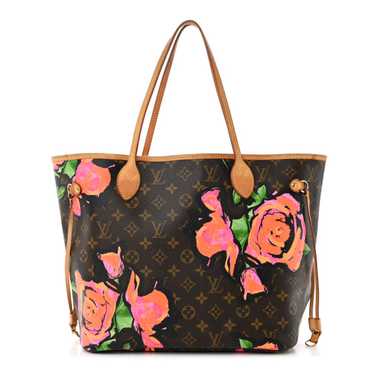 LOUIS VUITTON Monogram Roses Neverfull MM