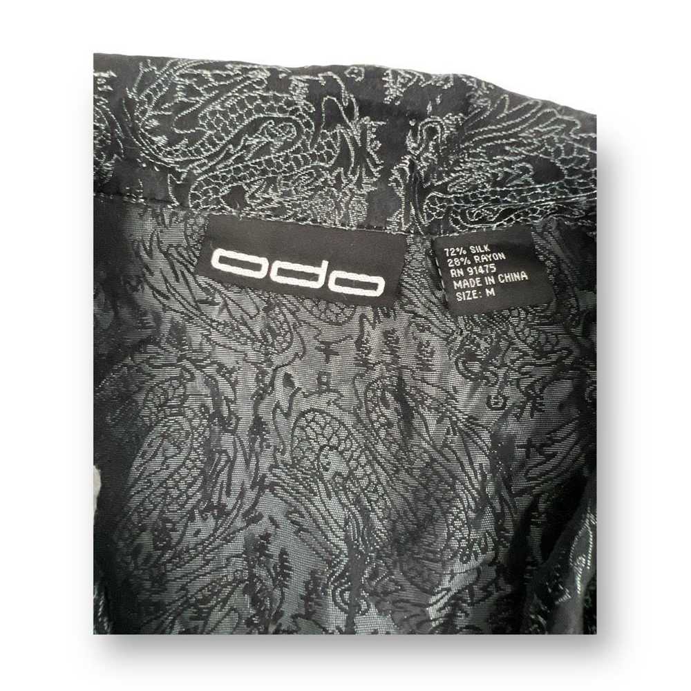 Other Odo Vintage Silk Blend Dragon Button Front … - image 5