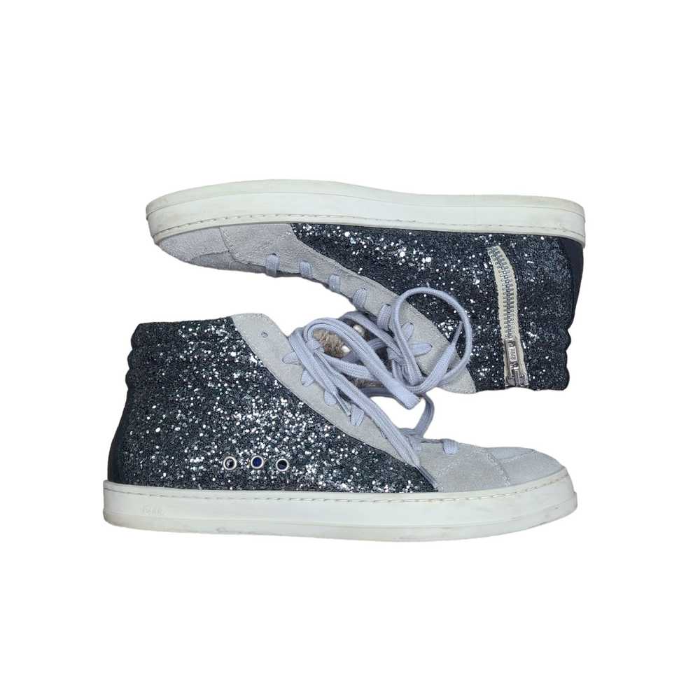 P448 P448 Skate Metallic High Top Sneaker Size 38… - image 1