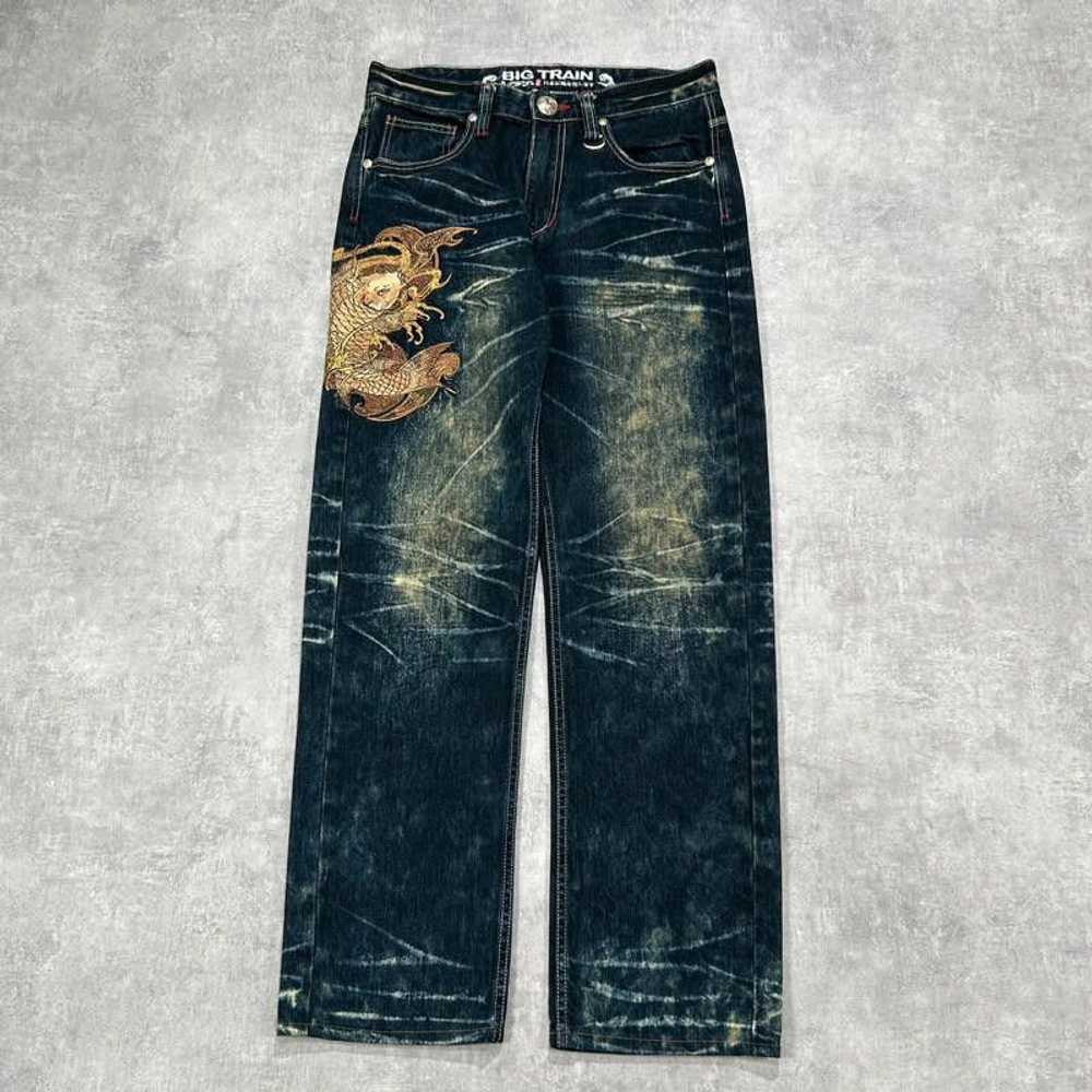 Designer Vintage Big Train Japanese Denium Jeans … - image 1