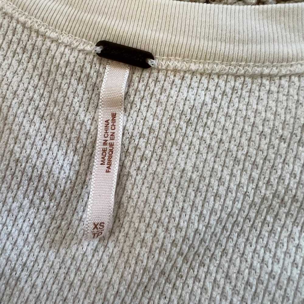 Free People Ivory Kombucha Cuff Thermal XS - image 6