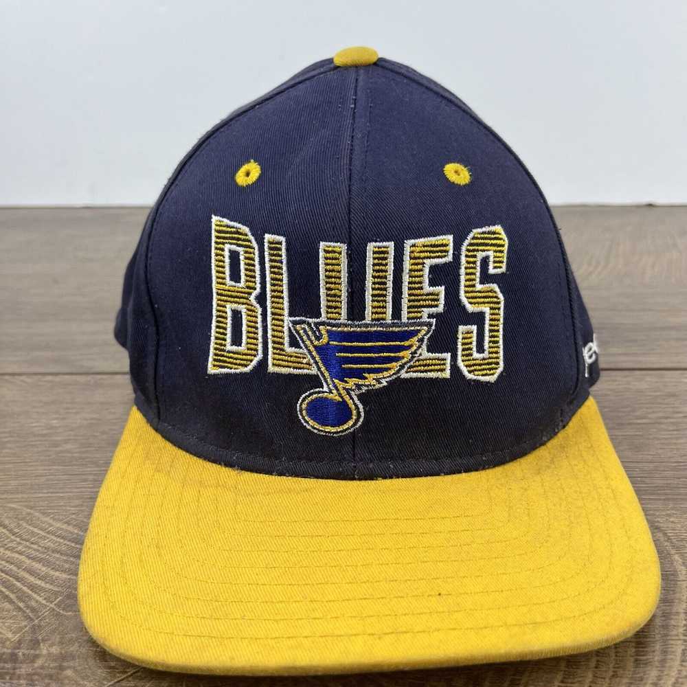 Reebok St Louis Blues Reebok Hat Snapback Blue Ca… - image 3