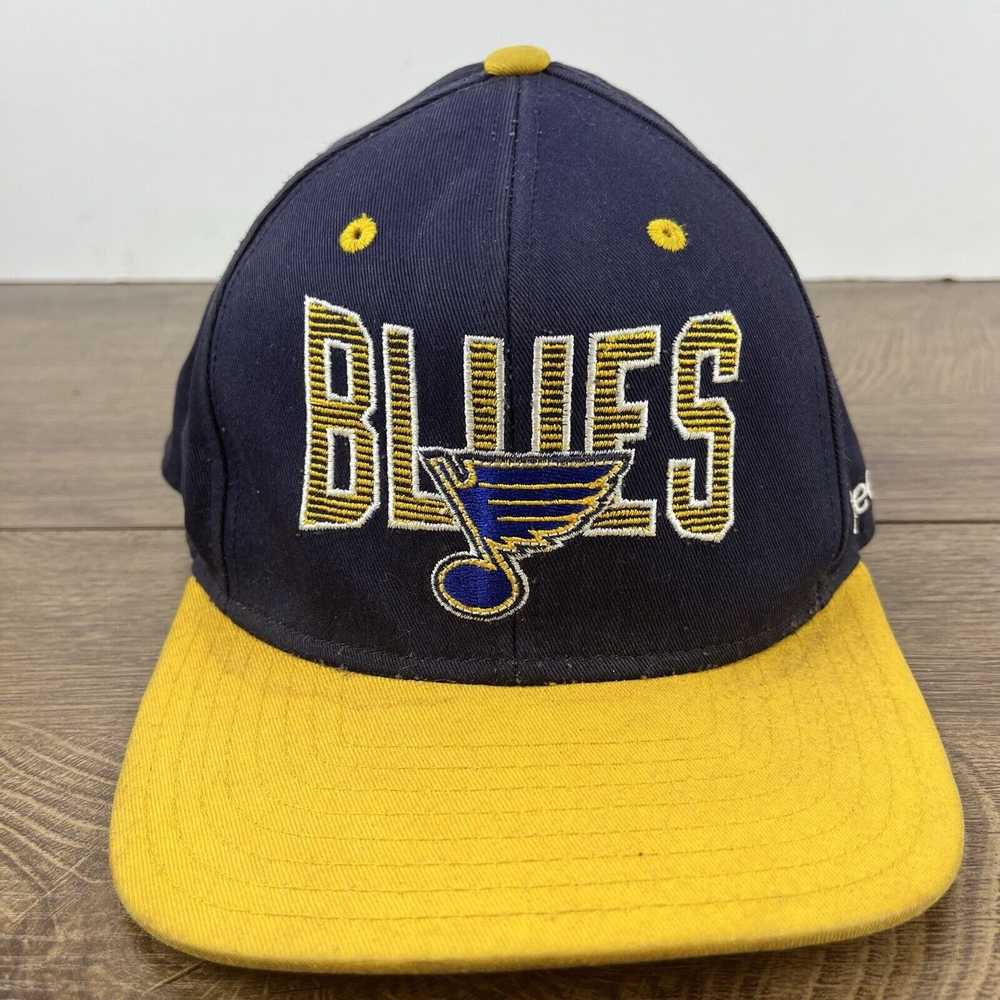 Reebok St Louis Blues Reebok Hat Snapback Blue Ca… - image 4