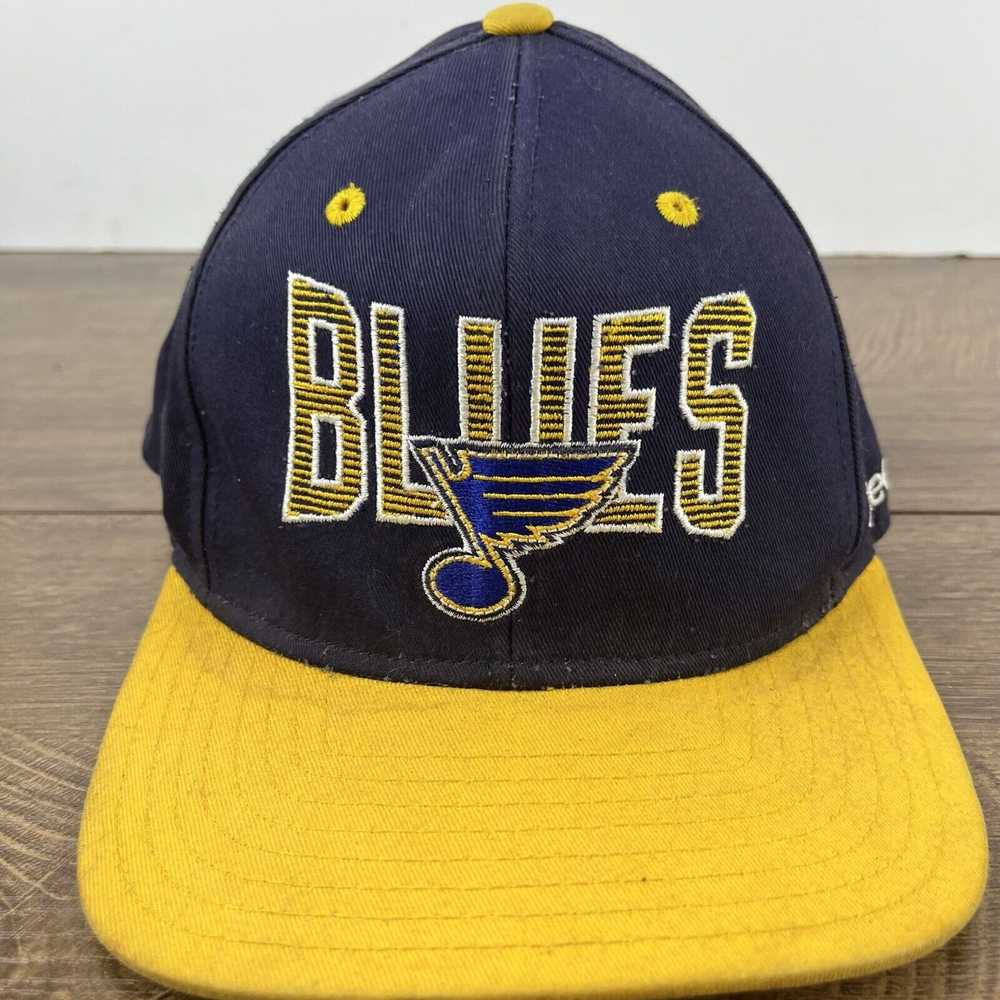 Reebok St Louis Blues Reebok Hat Snapback Blue Ca… - image 6