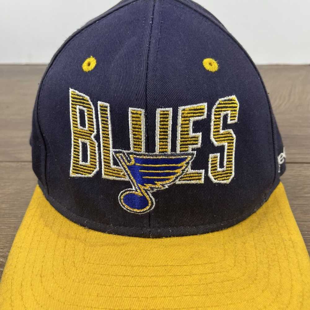 Reebok St Louis Blues Reebok Hat Snapback Blue Ca… - image 7