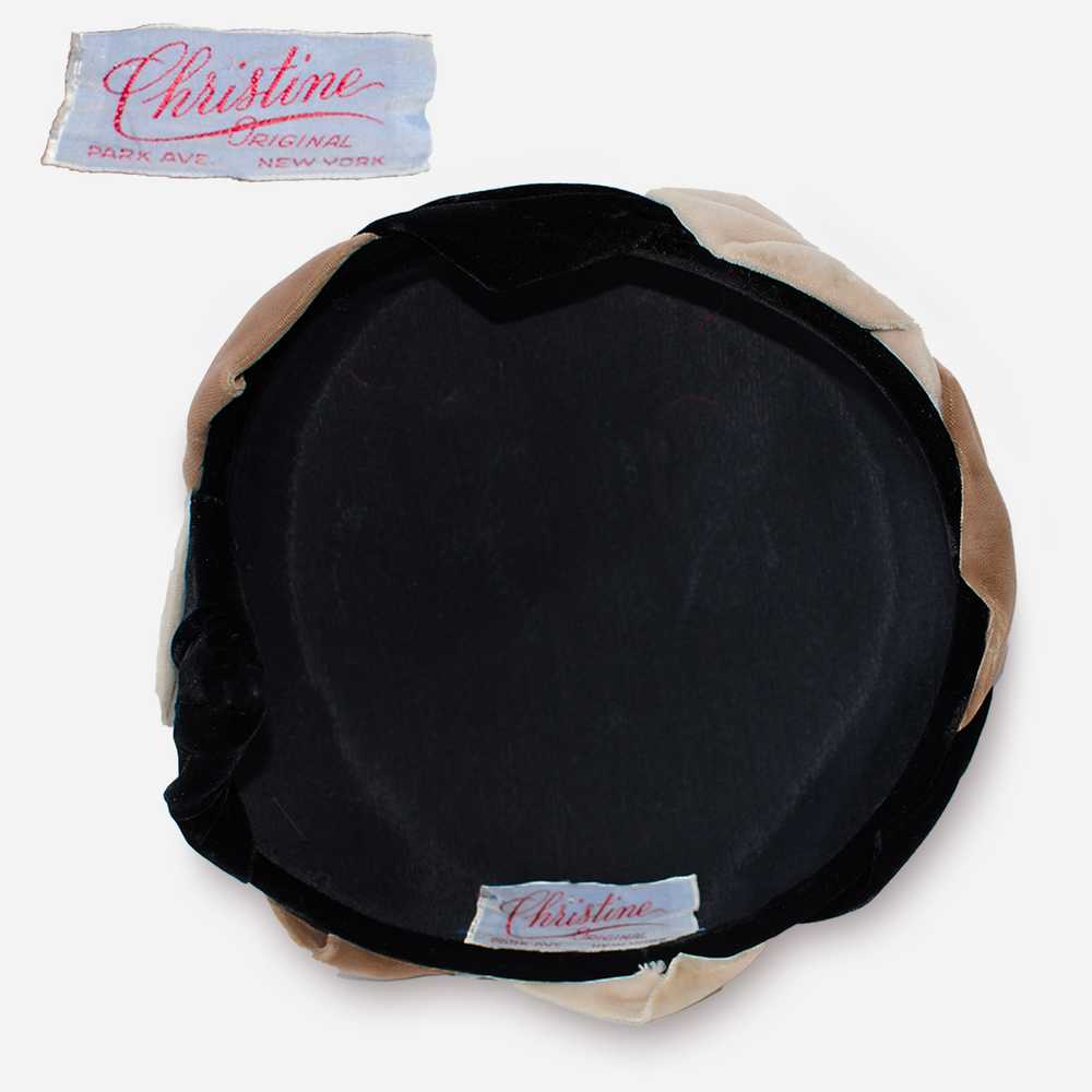 1950s Christine Original Pillbox Hat | Lush Velve… - image 6